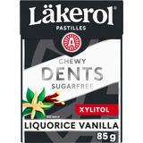 Läkerol Ksylitolipastilli Liquorice Vanilla