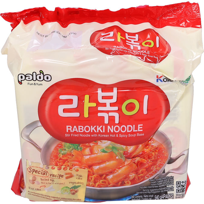 Paldo Nudlar Rabokki 4-pack