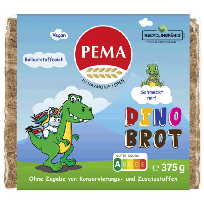 PEMA Dinobrot Roggen-Vollkornbrot