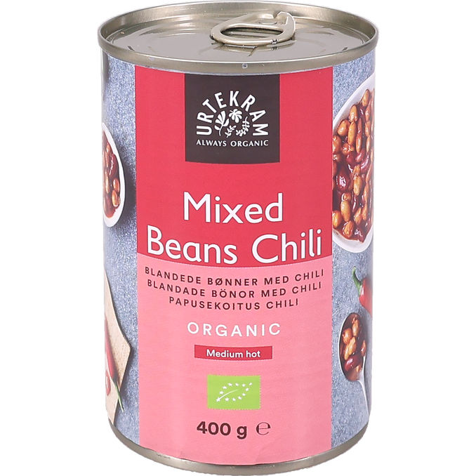 Urtekram Mixed Beans Chili Medium Hot Eko