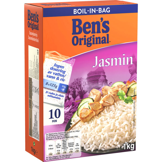 Ben's Original Jasminris Boil-in-Bag 8-pack