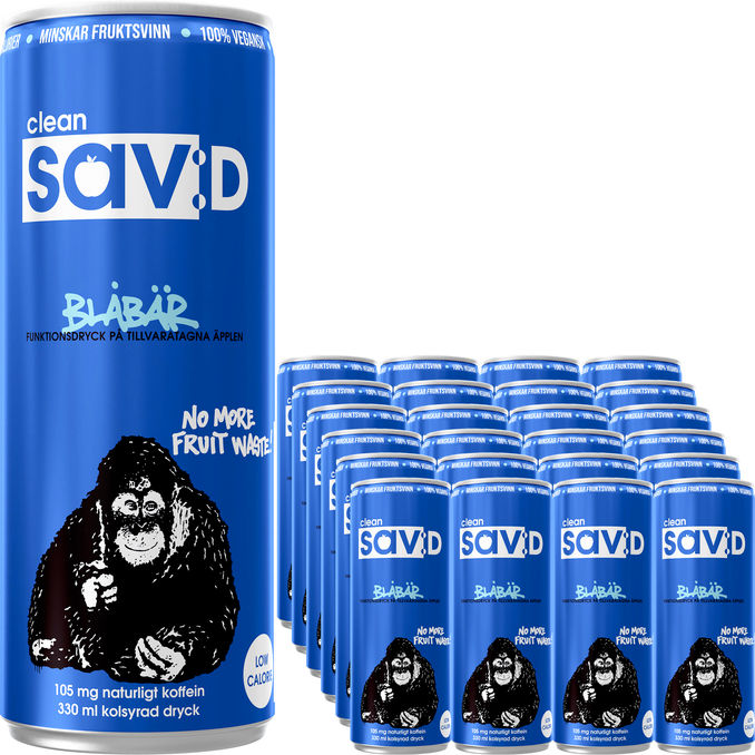 Clean Drink Energidryck Blåbär 24-pack