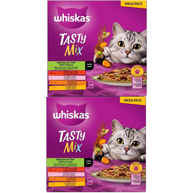 Whiskas Alleinfuttermittel Katzen Chef's Choice, 24er Pack