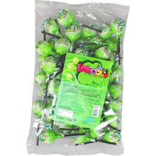 Slikkepinde m. tyggegummi æblesmag