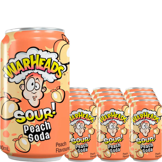 Warheads Soda Peach Sour 12-Pack
