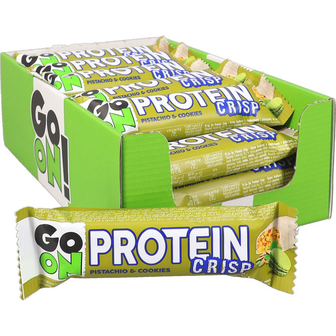 Go On Proteinbarer Crisp, Pistachio & Cookies 24-pak