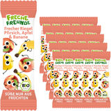 Mindestens haltbar bis: 11.06.2026 Freche Freunde BIO Frecher Riegel Pfirsich, Apfel & Banane