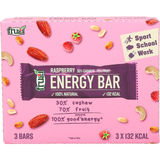 Bäst före: 2026-06-12 Frugl Energibar Hallon 3-pack