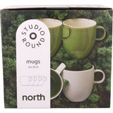 Studio Round North Mugg Moss Mix 4-pack