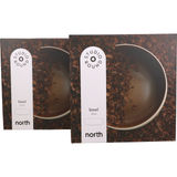 Studio Round North Salladsskål Vit & Bark 2-pack