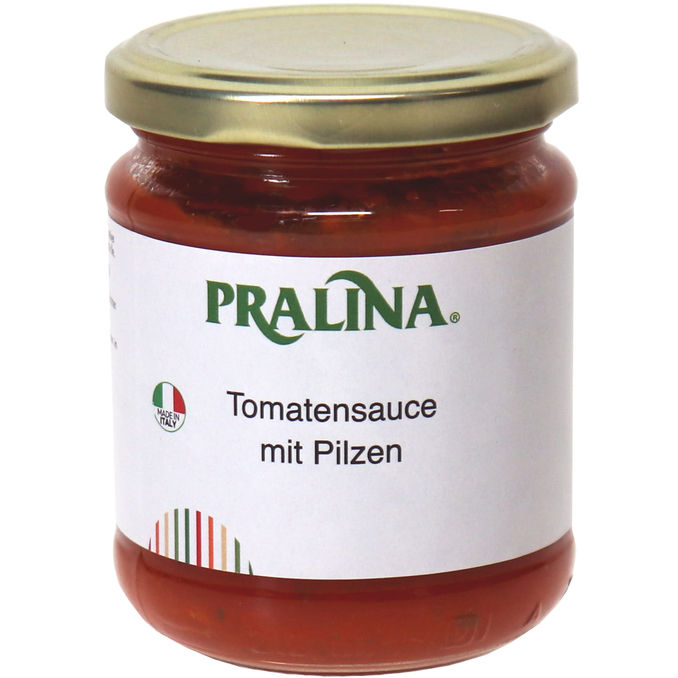 Pralina Tomatensauce mit Pilzen
