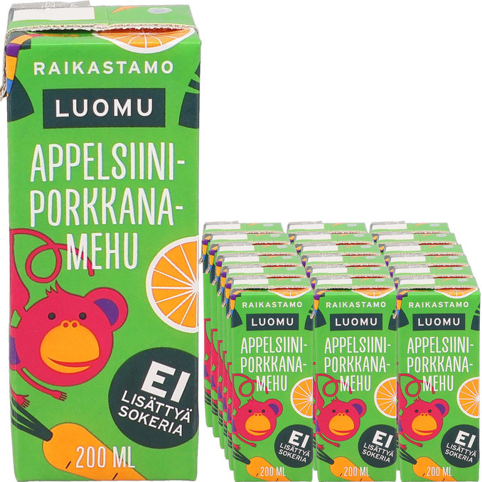 Raikastamo Øko Appelsinjuice 18-pak