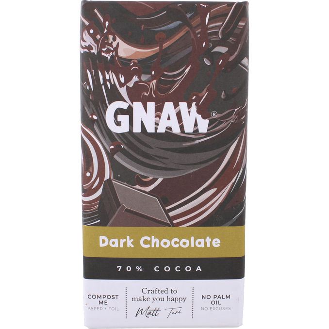 GNAW Chocolate Mørk Chokolade 70%