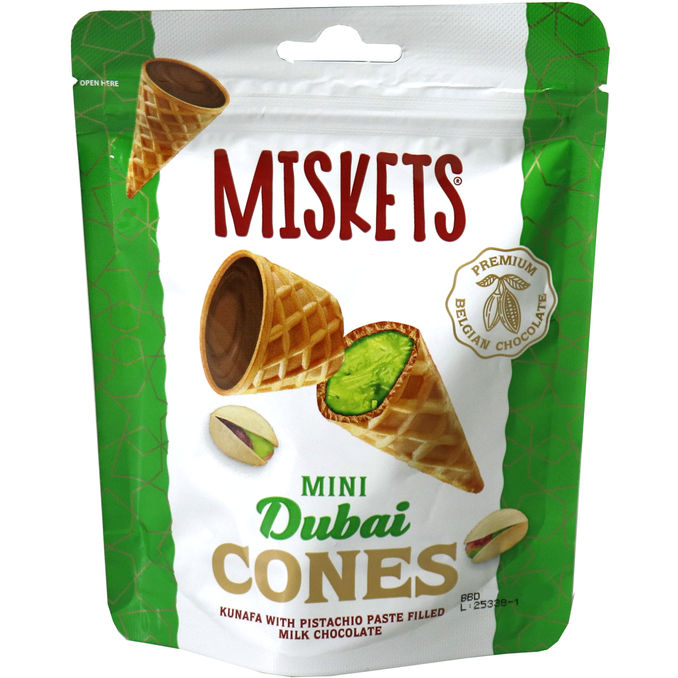 Pakel Dubaischoko-Waffelhörnchen Minis