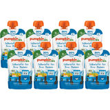 Mindestens haltbar bis: 02.09.2026 Pumpkin Organics BIO Quetschie: Süßkartoffel, Reis, Birne, Blaubeere, 8er Pack
