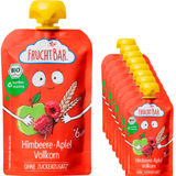 Mindestens haltbar bis: 17.06.2026 Fruchtbar BIO Fruchtpüree Himbeere, Apfel, Vollkorn, 8er Pack