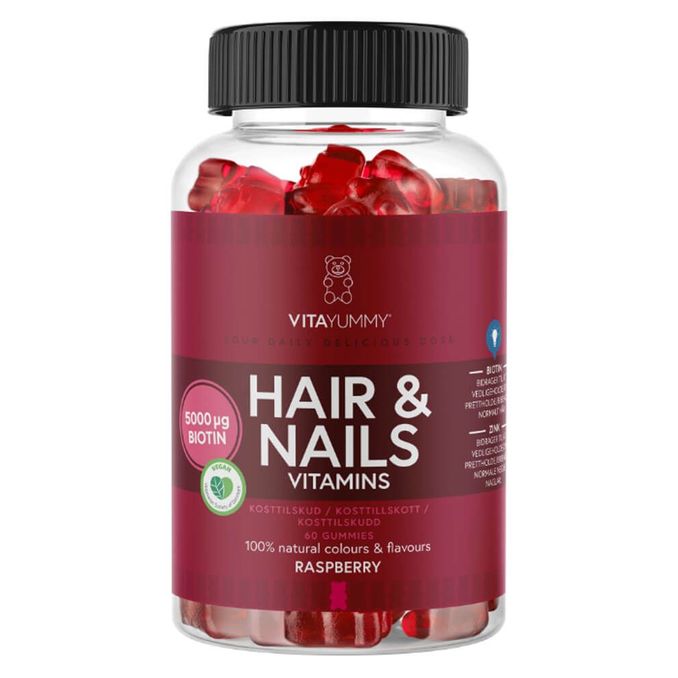 VitaYummy Vitamin Gummies Rasperry Hair & Nails