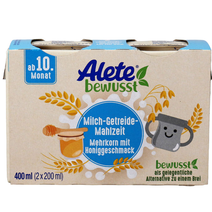 Alete bewusst Milch-Getreide-Mahlzeit mit Honig