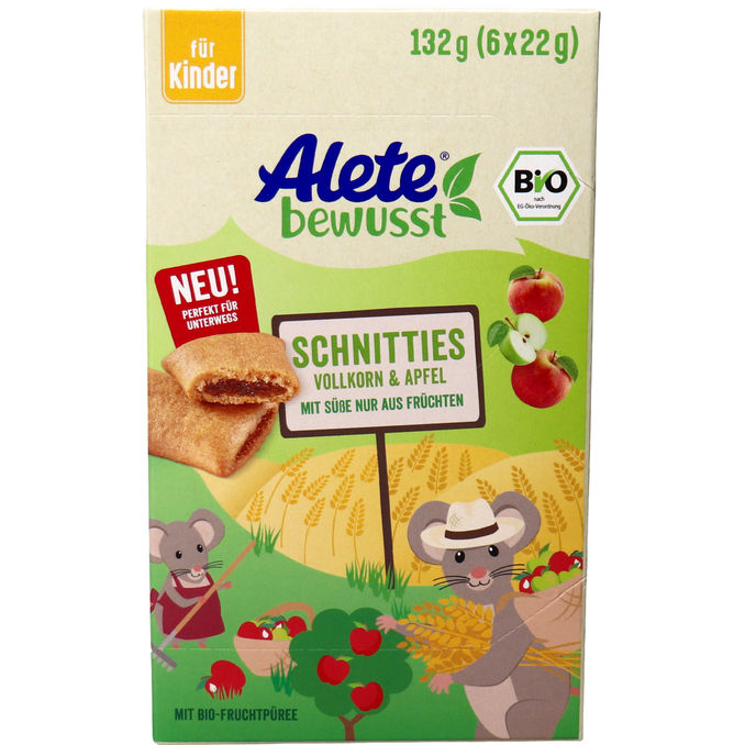Alete bewusst BIO Schnitties Vollkorn & Apfel