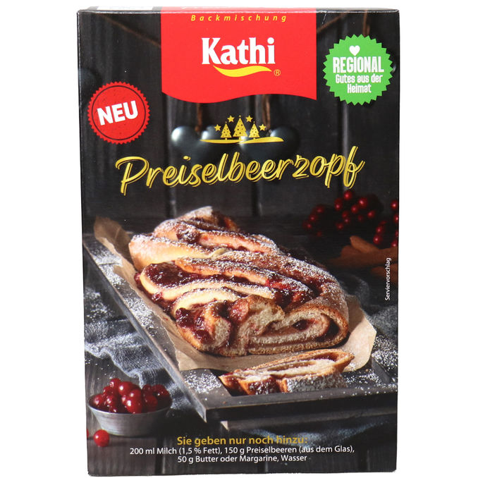 Kathi Backmischung Preiselbeerzopf