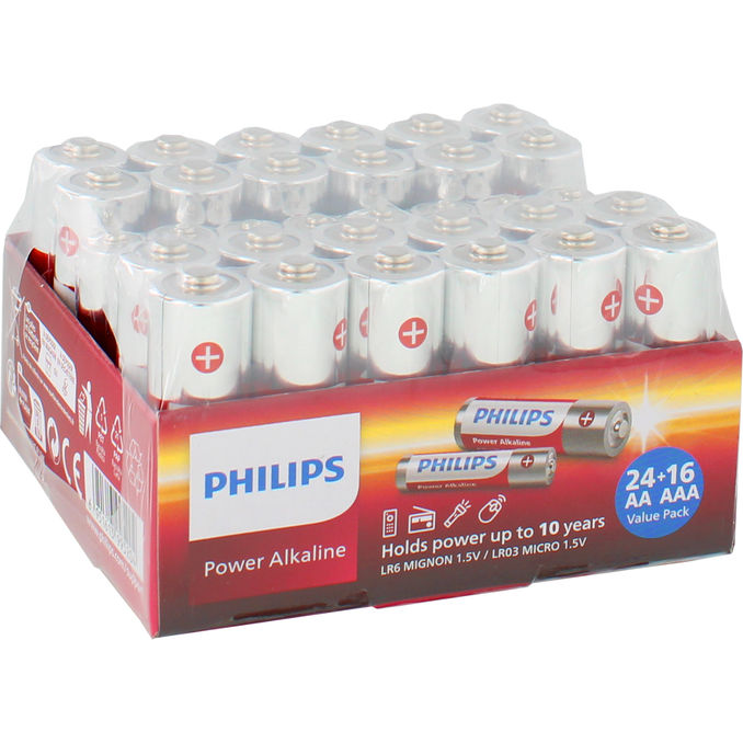 Philips AA & AAA Batterier 40-pack