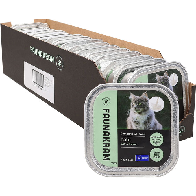 Faunakram Kattmat Paté Kyckling 16-pack