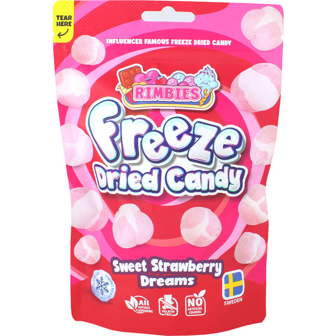 Rimbies Makeiset Pakastekuivattu Mansikka