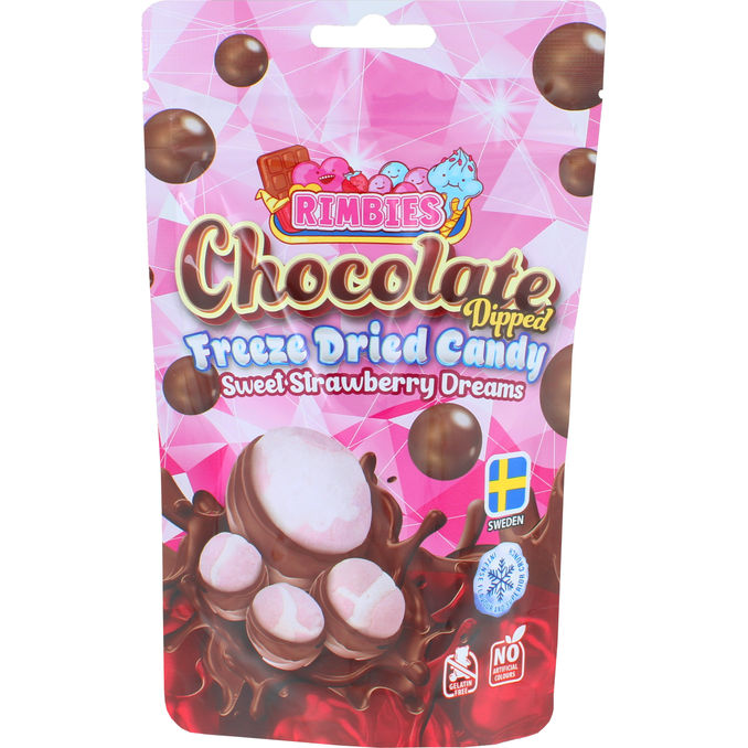 Rimbies Makeiset Pakastekuivattu Mansikka & Suklaa