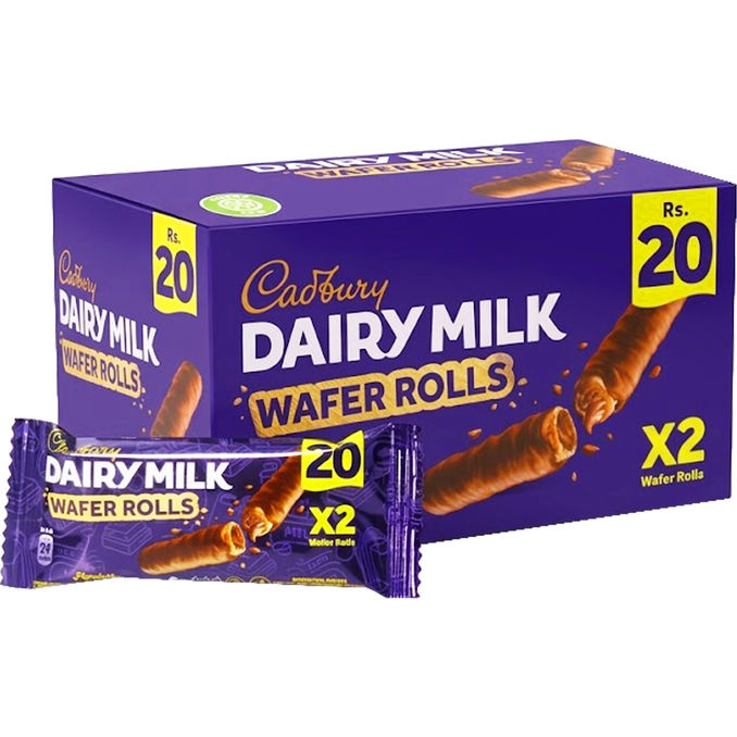 Cadbury Waffelrollen Schokolade, Maxipack