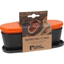 Snapbox Oval 2-pak Orange Black