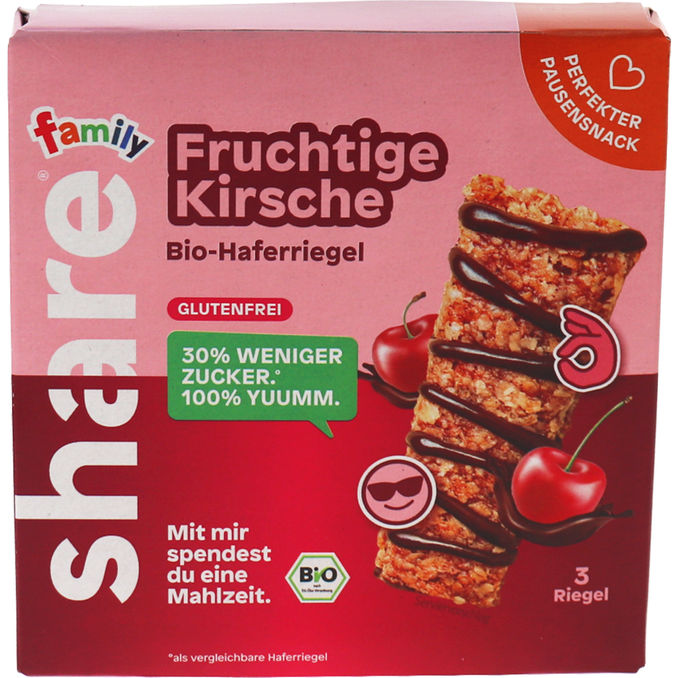 Share BIO Haferriegel Fruchtige Kirsche