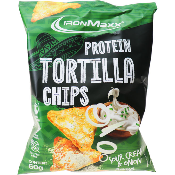 IronMaxx Protein Tortilla Chips Sour Cream & Onion