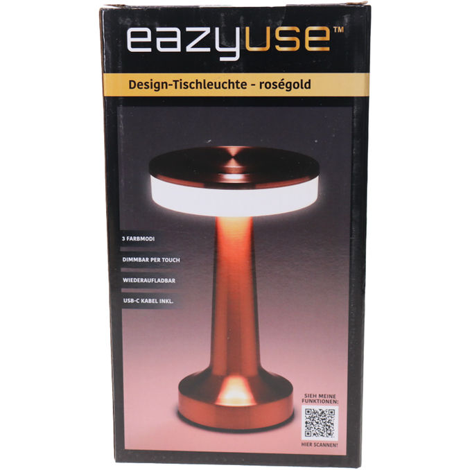 Eazyuse Design Tischleuchte Roségold