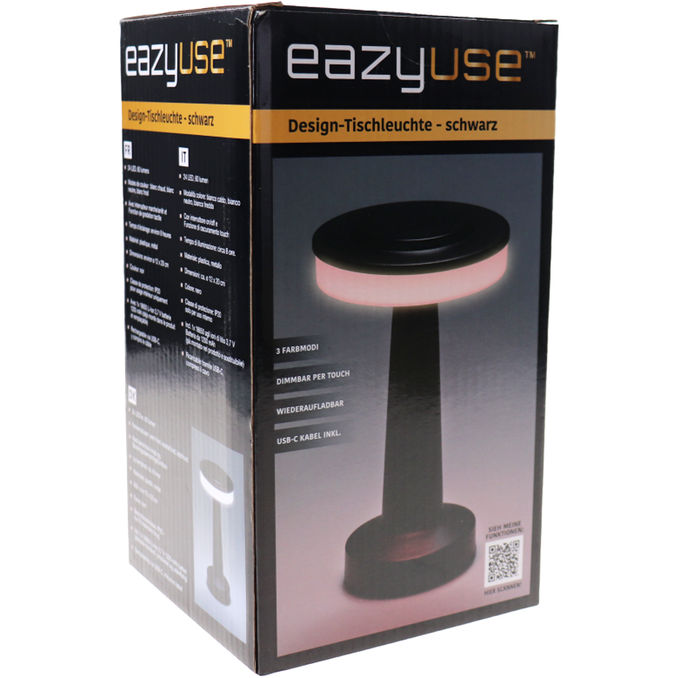Eazyuse Design Tischleuchte Schwarz
