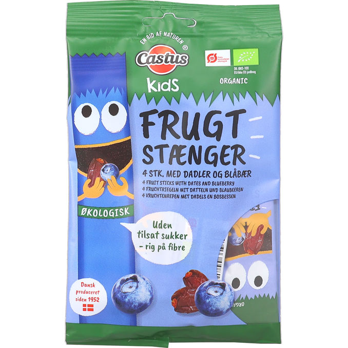 Castus Øko Frugtstænger Blåbær