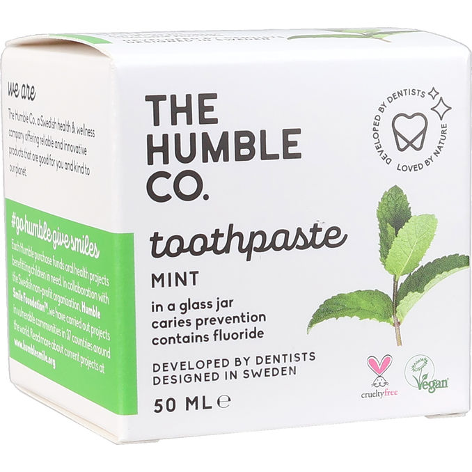 The Humble Co. Tandkräm Mint Glasburk