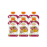 Freche Freunde BIO Quetschie Apfel, Mango & Pfirsich, 6er Pack