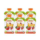 Freche Freunde BIO Quetschie Apfel & Erdbeere, 6er Pack