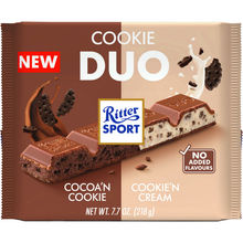 Ritter Sport Mælkechokolade med Cookie