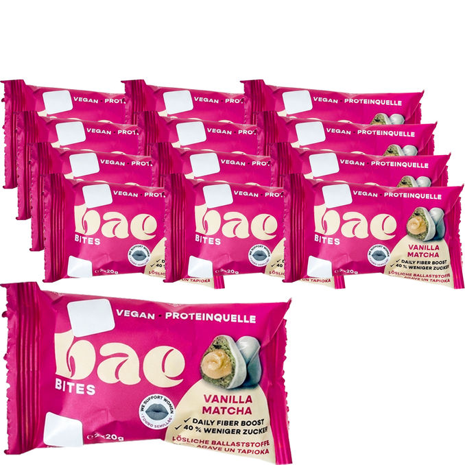 bae BIO Proteinballs Vanilla Matcha, 12er Pack