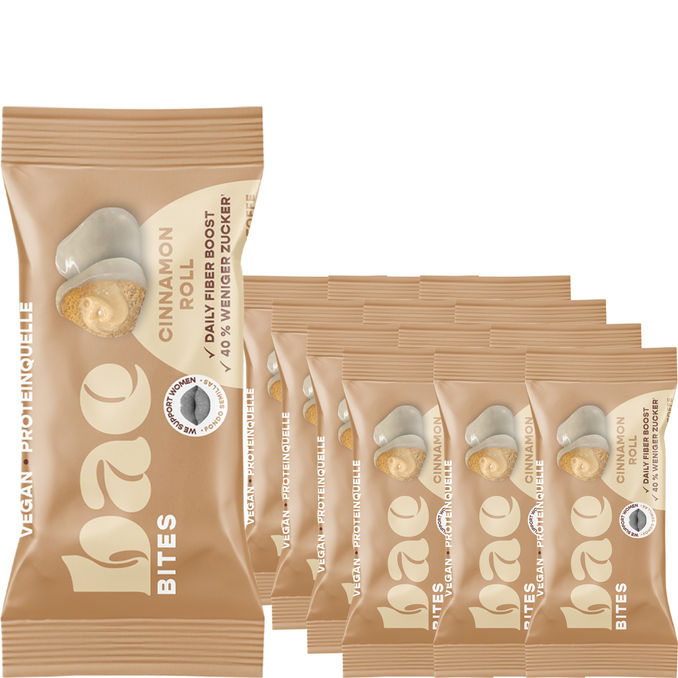bae BIO Vegan Proteinballs Cinnamon Roll, 12er Pack