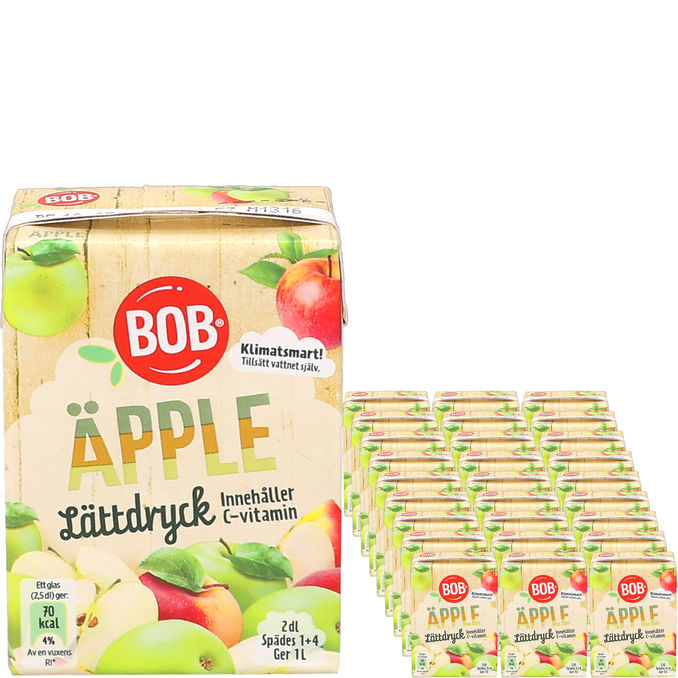 BOB Bob Æblesaft Ublandet 27-pak