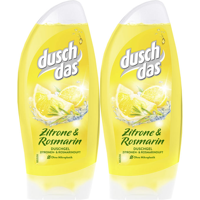 Duschdas Duschgel Zitrone Rosmarin, 2er Pack