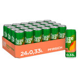 Fuze Tea Schwarzer Tee Pfirsich, 24er Pack (EINWEG) zzgl. Pfand