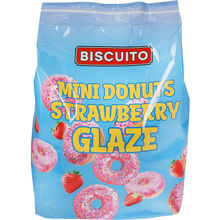 Mini Donuts Strawberry Glaze