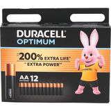 Duracell Optimum AA-batterier 12-pak