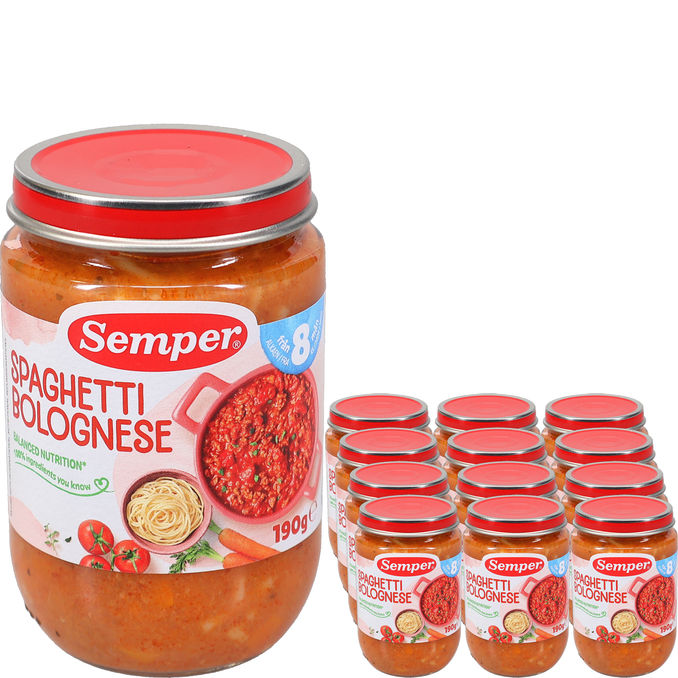Semper Spagettia & Jauhelihakastiketta 12-pack