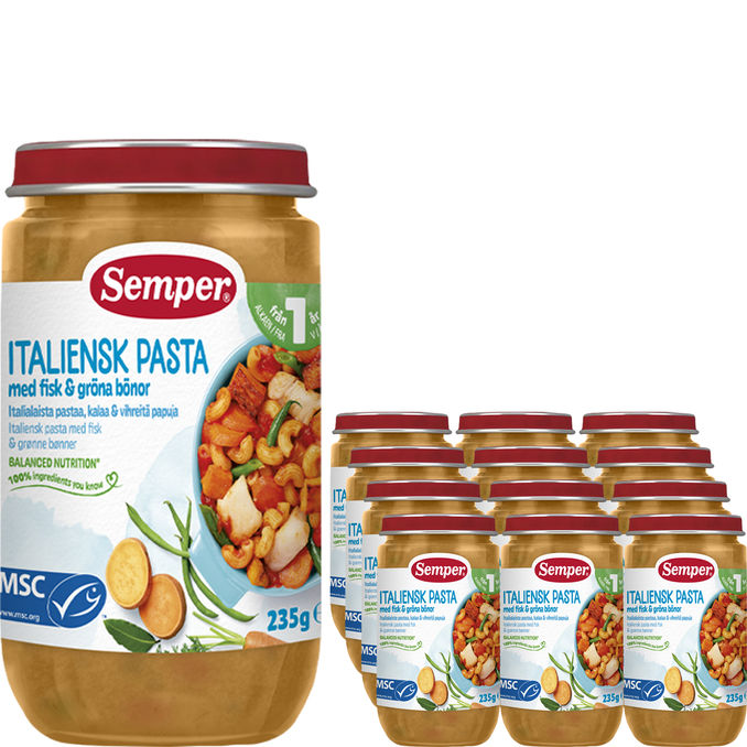 Semper Barnmat Italiensk Pasta 12-pack