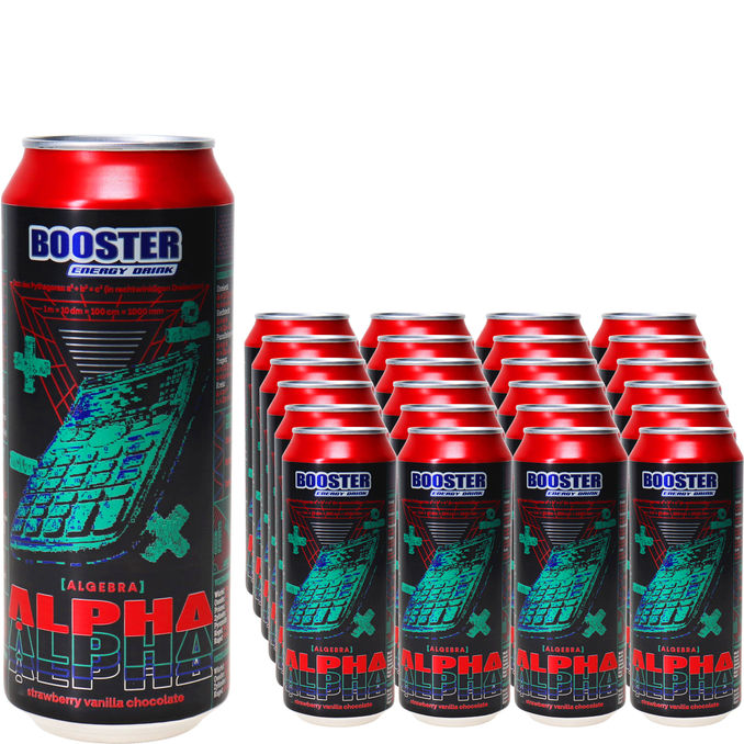 Booster Energydrink Strawberry-Vanilla-Chocolate, 24er Pack (EINWEG) zzgl. Pfand