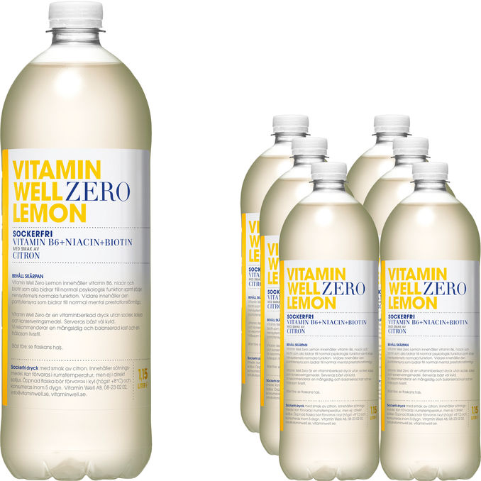 Vitamin well Vitamindryck Lemon 6-pack